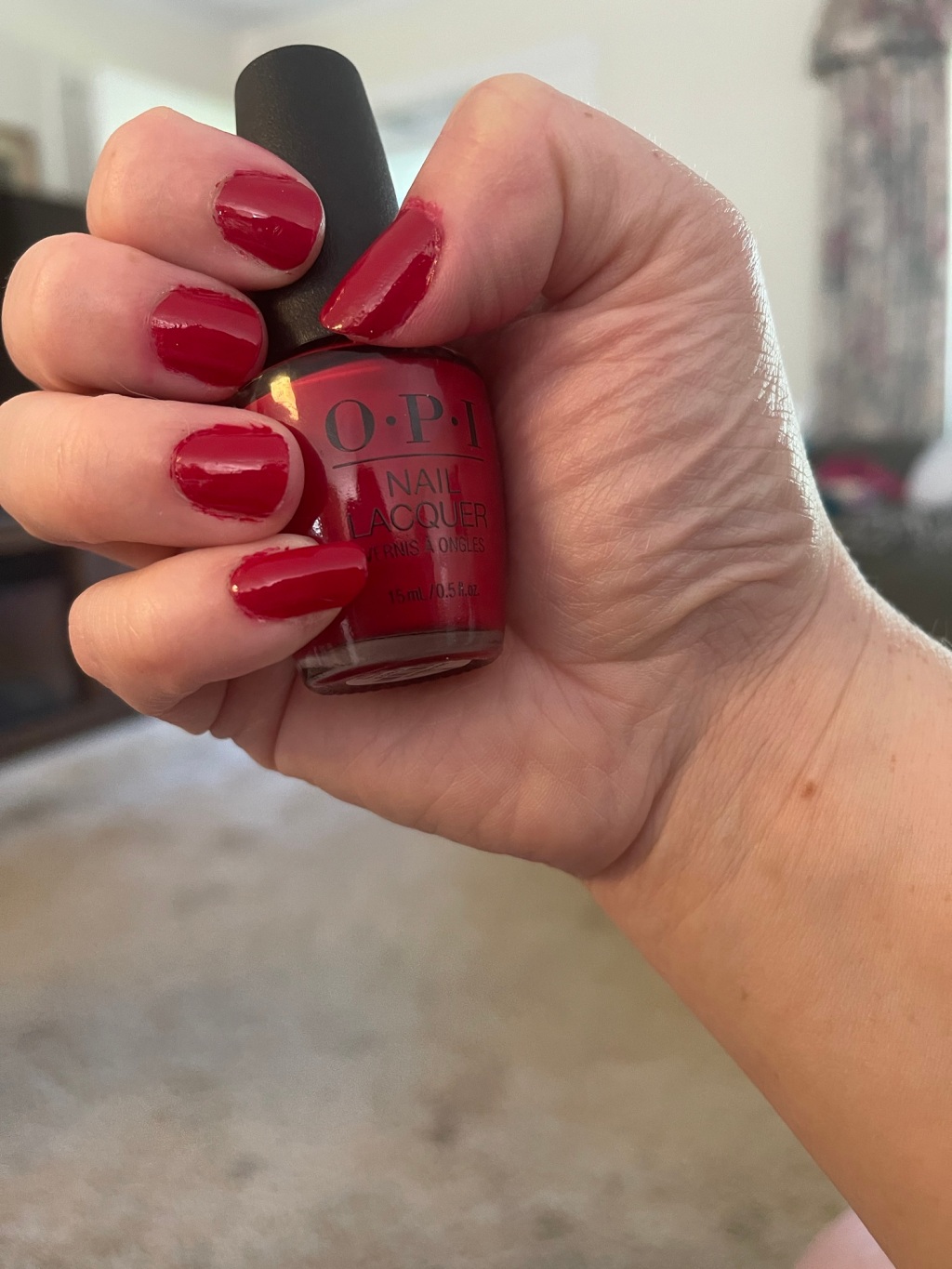 90s Classic Red Nails