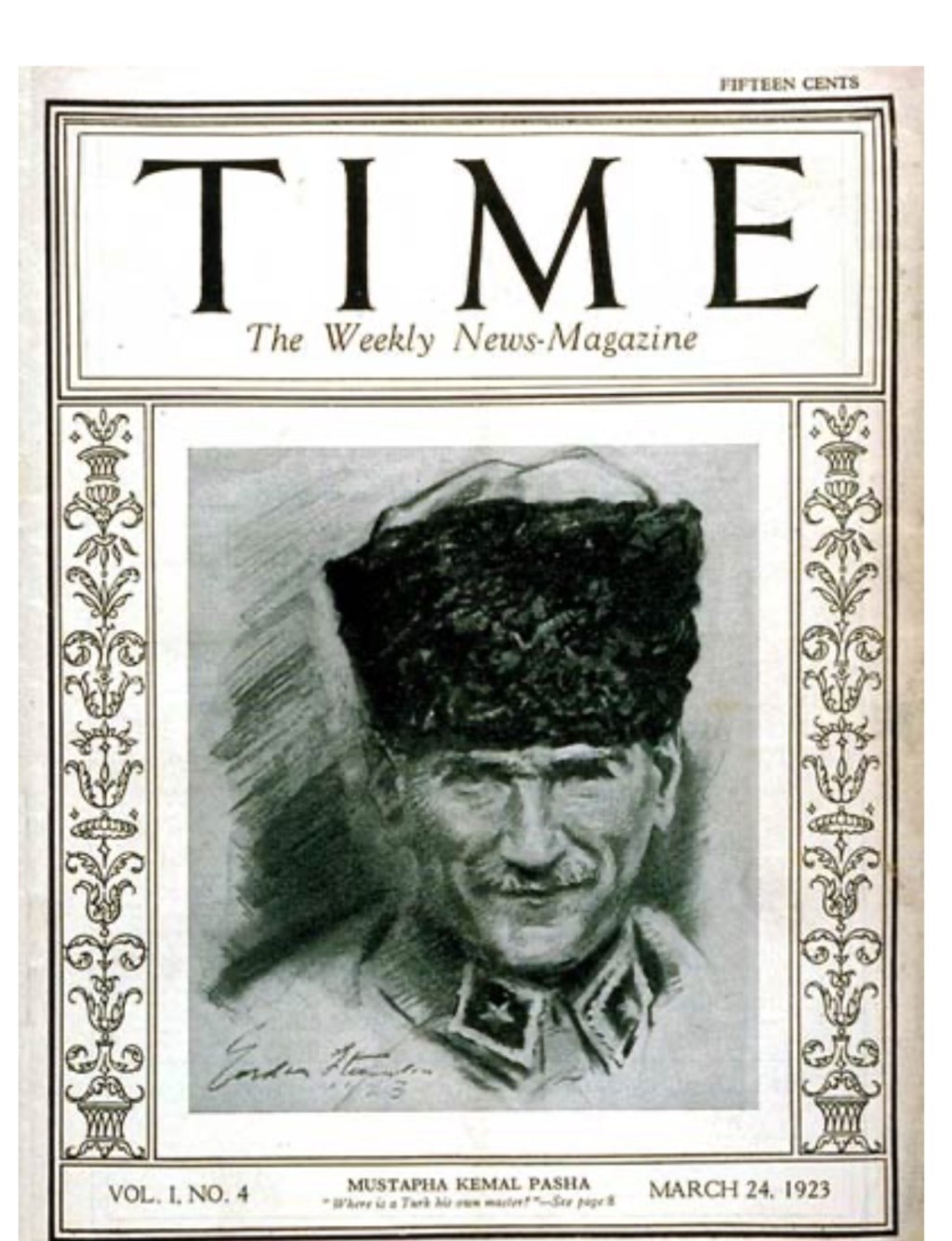 Travel thru TIME: Mustafa Kemal Pasha, March 24,&nbsp;1923